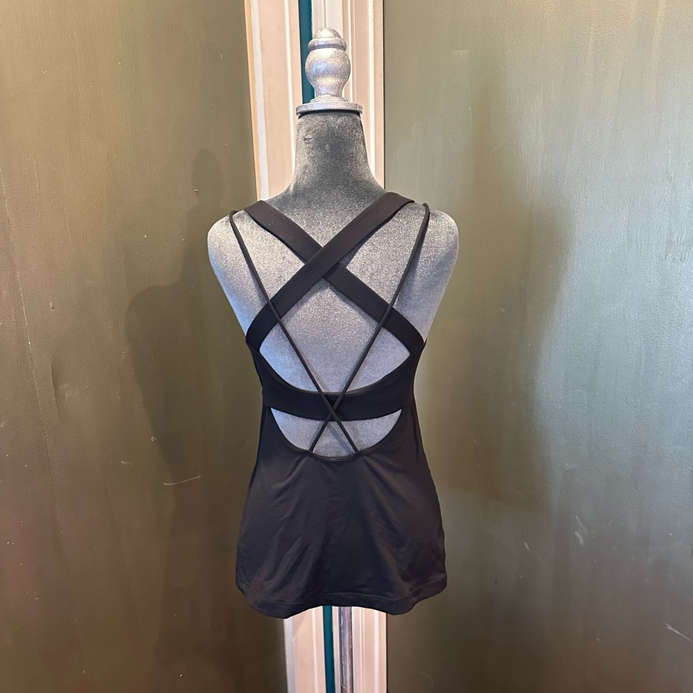 GAP Black Crisscross Back Tank Top